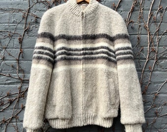 Vintage Hilda Ltd. Icelandic Wool Bomber Jacket Mens L