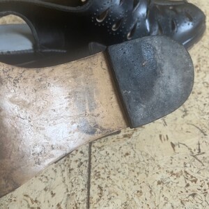 1930s Teardrop Cutout Laceup Shoes 5.5EE image 5