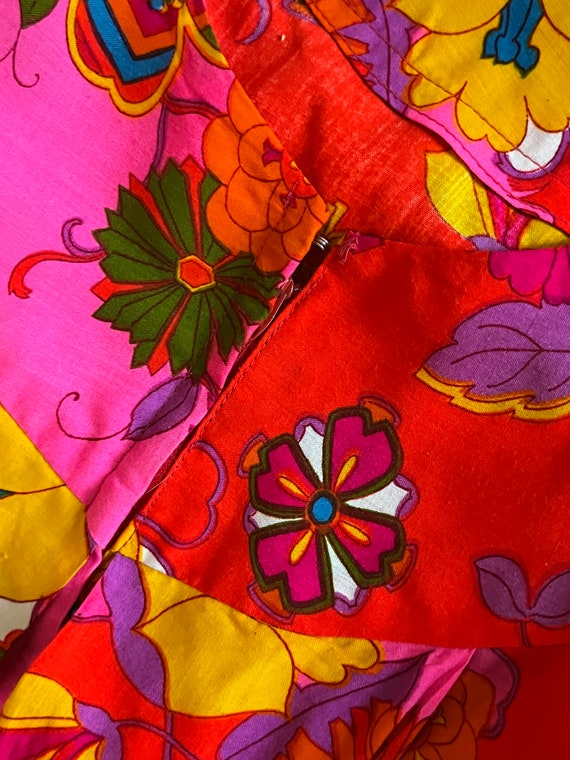 Mod Tropical Floral Cotton Maxi Dress - image 4