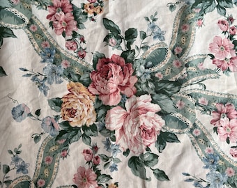 Vintage Cabbage Rose Fabric/English Garden