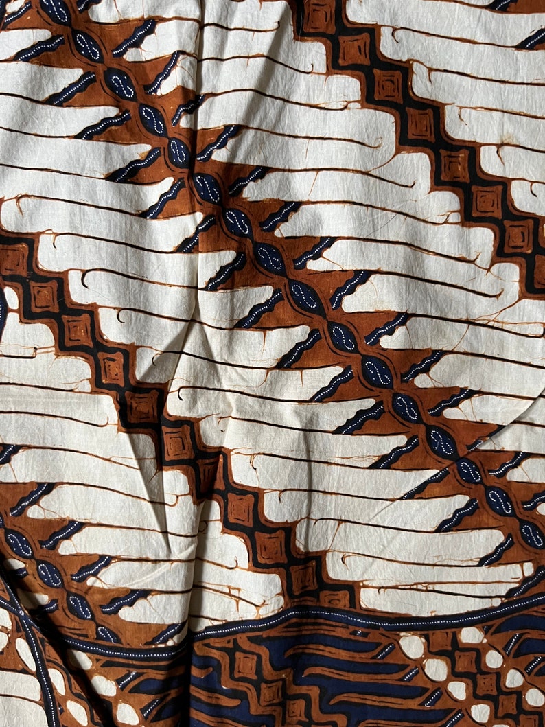 Vintage Indonesian Batik Fabric Panel image 8