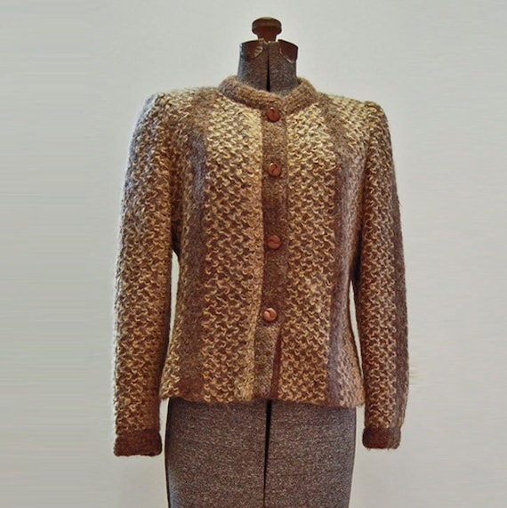 Vintage Lilli Ann Mohair Knit Jacket