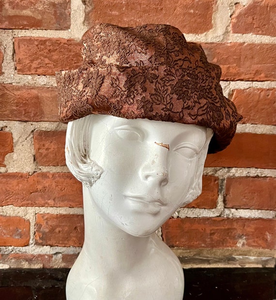 1950s Damask Turban - image 3