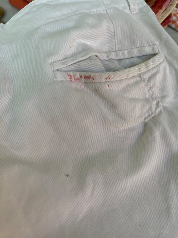 Genuine U.S. Navy White Cotton Sailor Pants/Inspe… - image 9