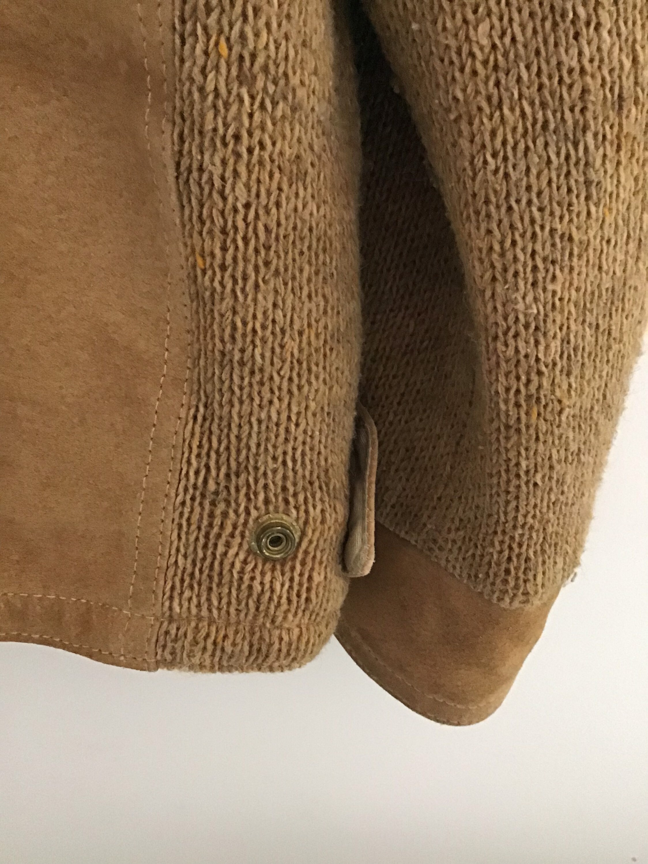 ジャケット・アウター McGREGOR SUEDE LEATHER PANEL KNIT JACKET Vintage 1960s Mcgregor Suede and Knit Jacket - Etsy