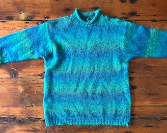 Vintage Ombré Mohair Blend Pullover Sweater/Mod