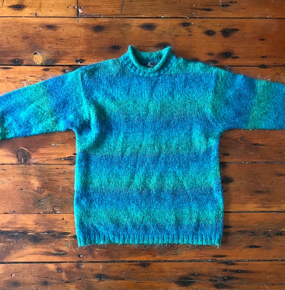 Vintage Ombré Mohair Blend Pullover Sweater/Mod