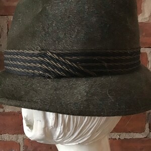 1940s German Lembert Olive Felted Fur Fedora image 3