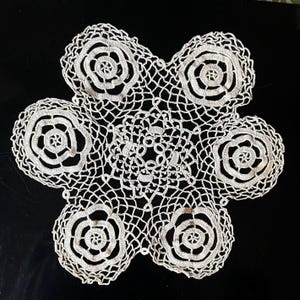 Viktorianische Spitze Blume Deckchen/Trim