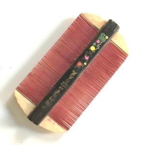 Antique Handpainted Japanese Comb