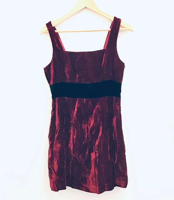 Vintage Bebe Velvet Mini Dress - image 5