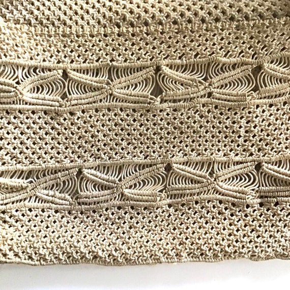 1960s Handmade Macrame Shoulder Bag - image 5