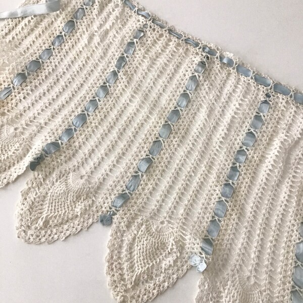 Vintage Hand Crocheted Apron