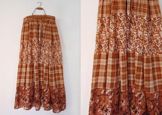 V I N T A G E 1970's Prairie Skirt