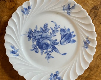 Haviland Limoges Strasbourg Blue Roses Dessert Plate, 3 available