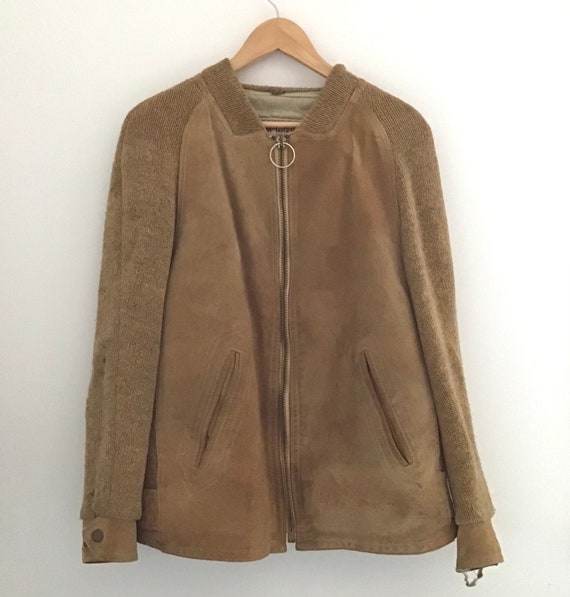 Vintage 1960s McGregor Suede and Knit Jacket - image 2