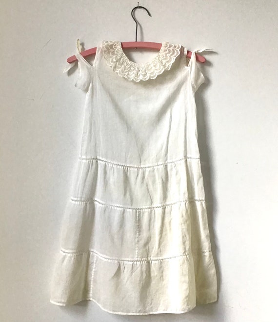 1910s Girl’s Cotton  Voile Dress - image 2