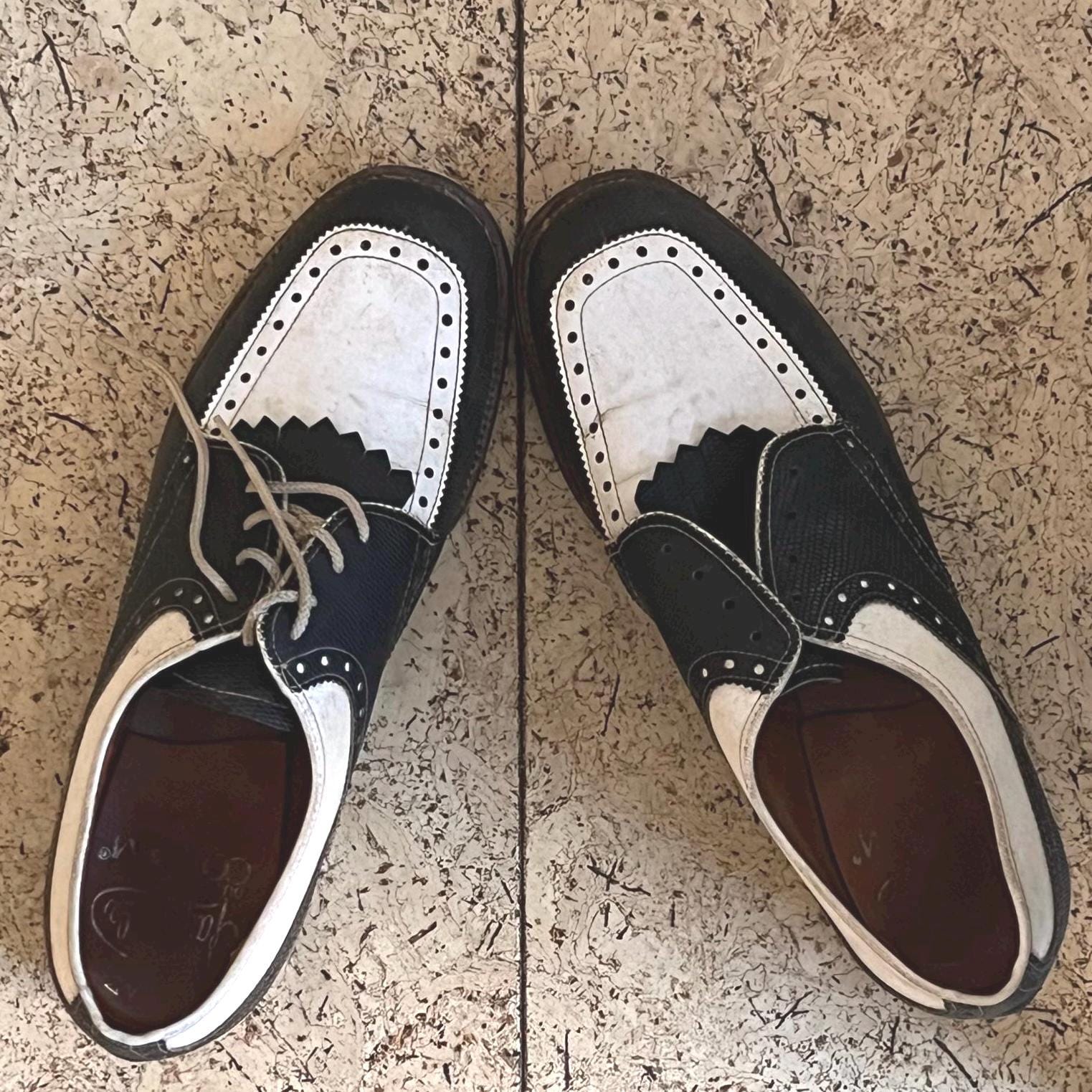 Vintage Golf Shoes Men - Etsy New Zealand display picture 2
