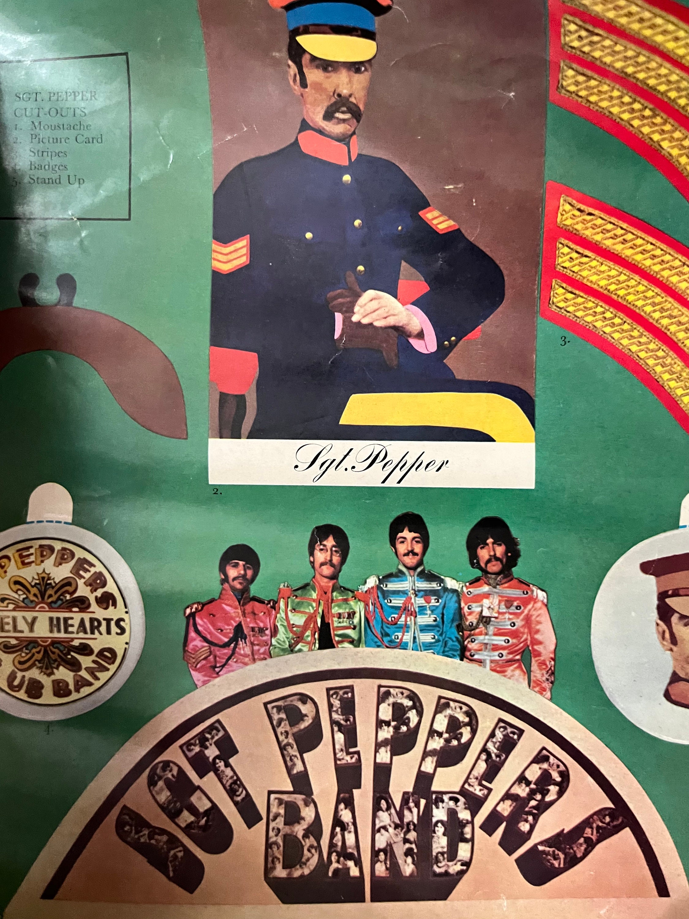 The Beatles Sgt. Pepper's Lonely Heart Club Band Album Insert - Etsy