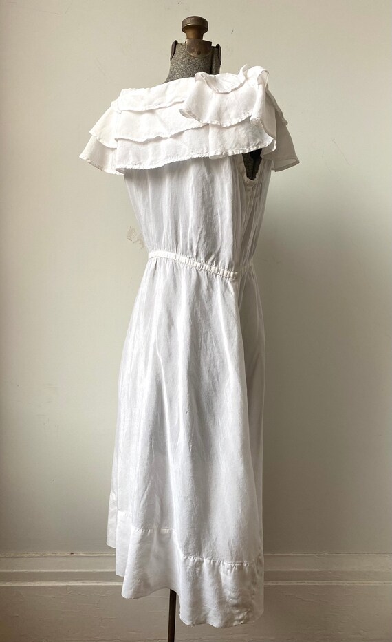 1940s 1950s Idyll Ruffled Dress - image 9