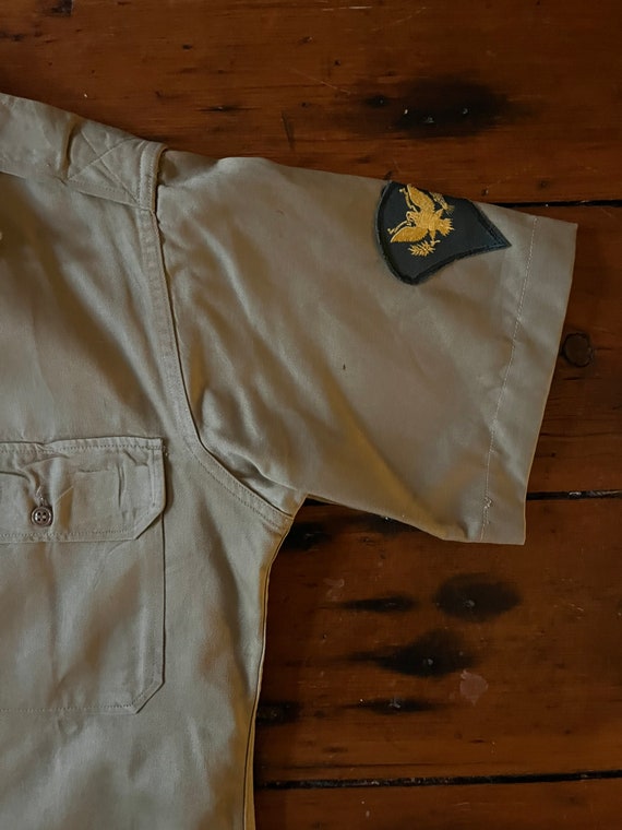 1950s 1960s Army Issue Khaki Shirt/U.S. Military - image 3