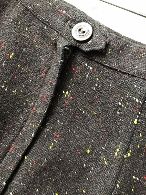 Vintage 1960s Wool “Confetti” Pencil Skirt - image 6