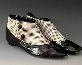Mod Hi-Brows Patent Leather Booties