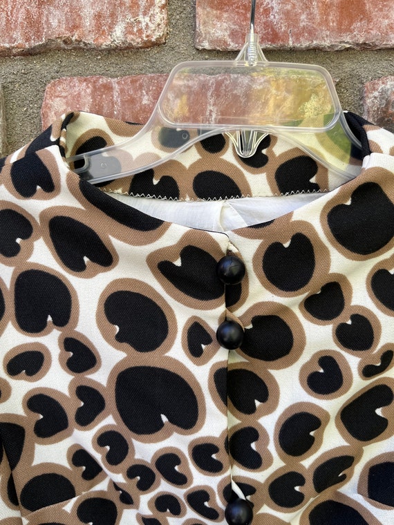 Mod 1980s Polyester Crop Jacket - image 5