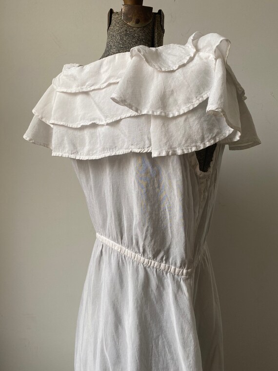 1940s 1950s Idyll Ruffled Dress - image 7