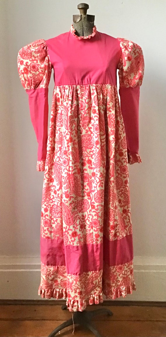 1960s Isabetta Renaissance Style Maxi Dress - image 3