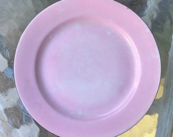 Antique Pink Porcelain Tirschenreuth Bavarian Plate