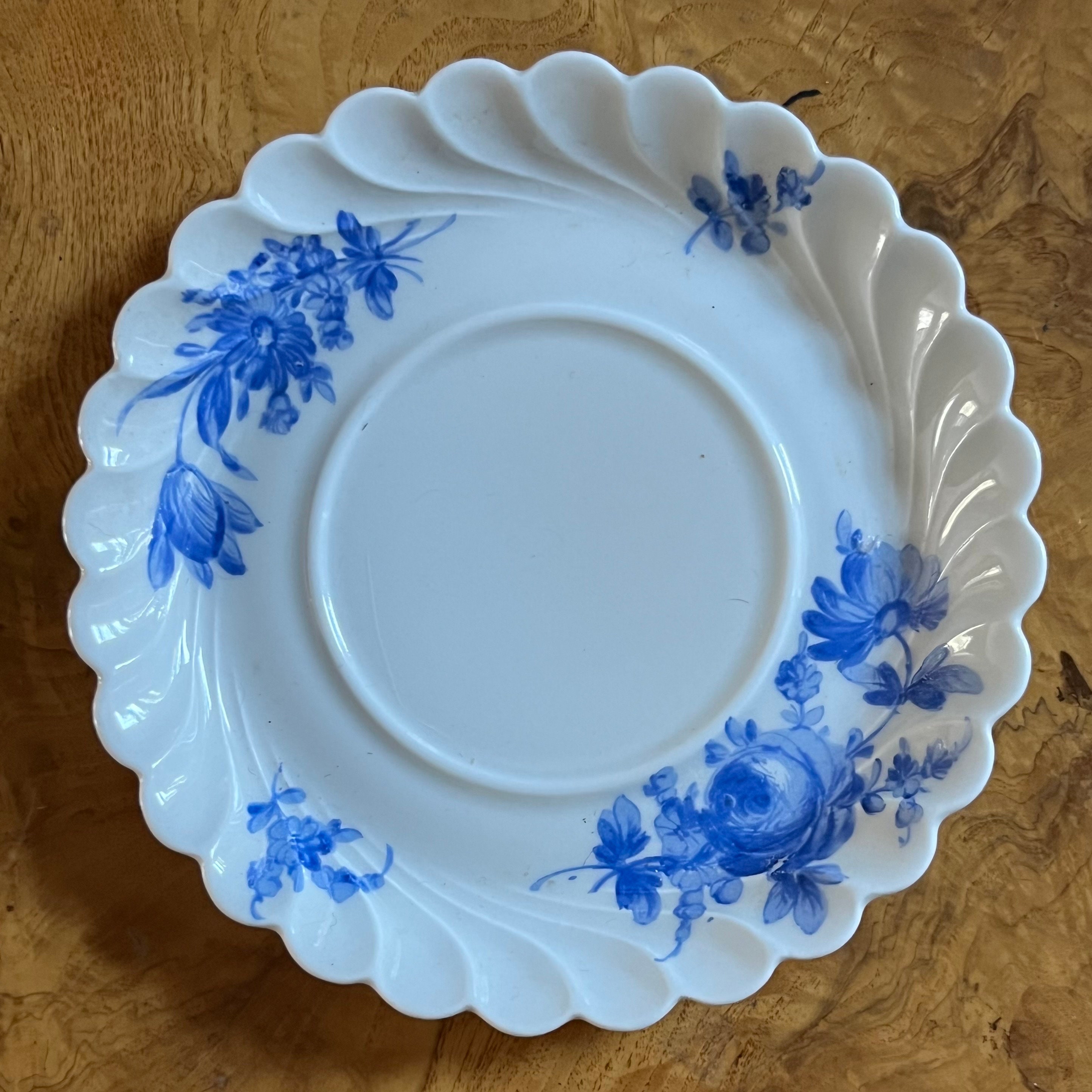 Haviland Limoges Strasbourg Blue Roses Saucer - Etsy