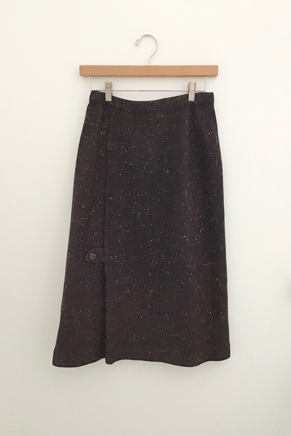 Vintage 1960s Wool “Confetti” Pencil Skirt - image 2