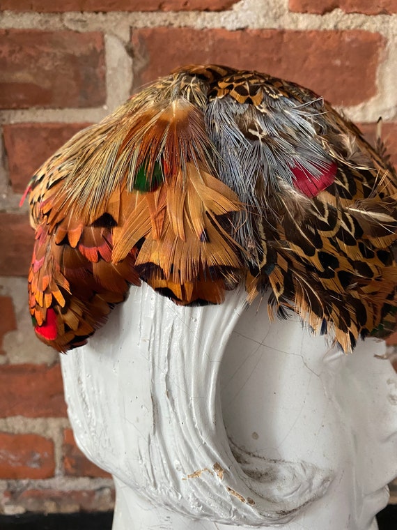 1950s French Room Pheasant Feather Topper - image 5