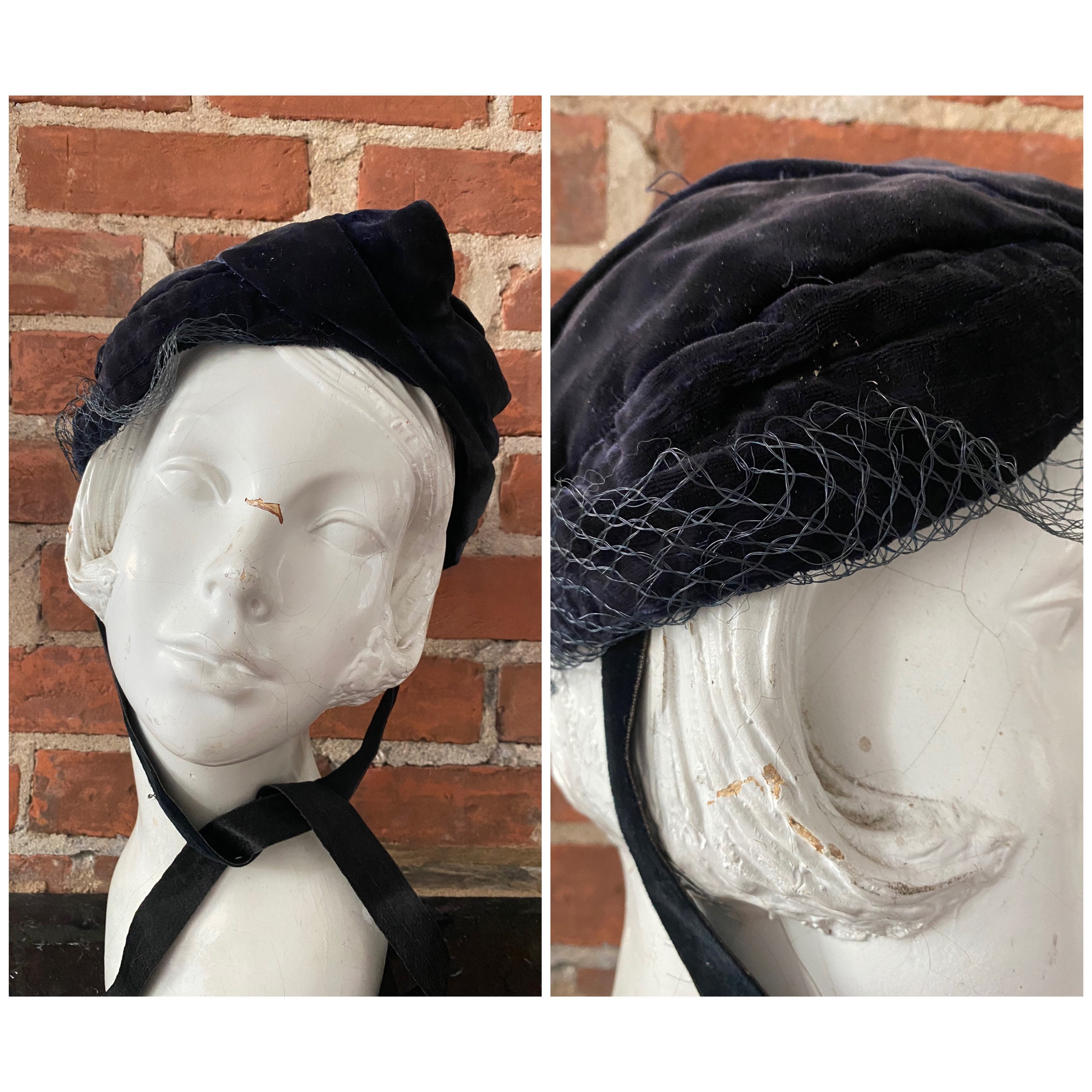 Victorian Silk Velvet Bonner