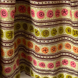 1960s Cotton Gylph Print Dress image 5