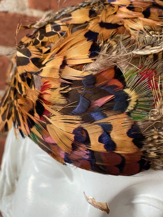 1950s French Room Pheasant Feather Topper - image 10