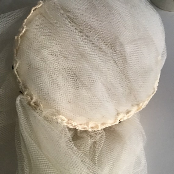 Vintage Wedding Cap with Veil - image 8