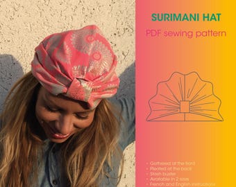 Patrón de costura en PDF y tutorial DIY del SOMBRERO Surimani para Mujer