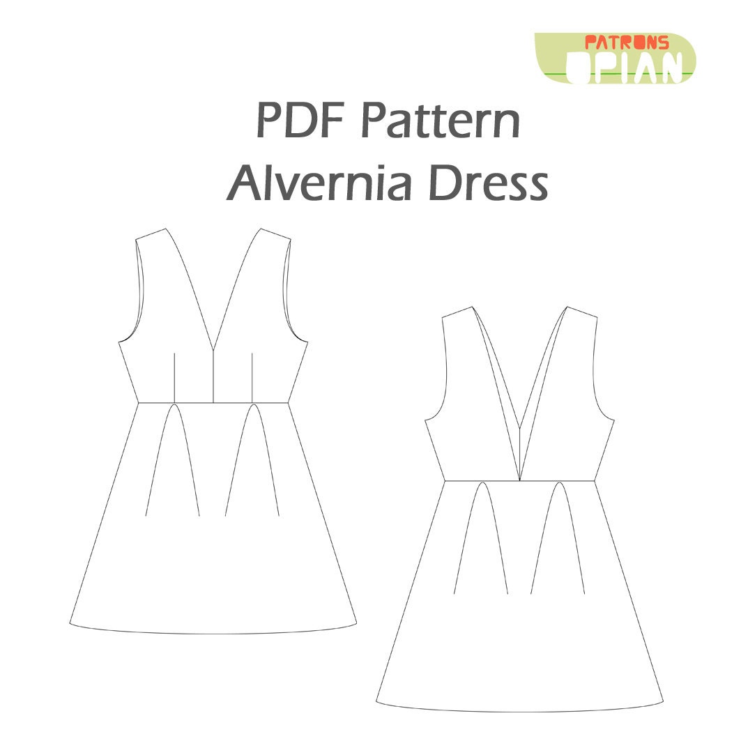 PDF Sewing Pattern and Tutorial of the Alvernia Bridal With a Etsy