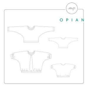 PDF sewing pattern and tutorial of the Rigi Batwing Jumper SWEATER for women