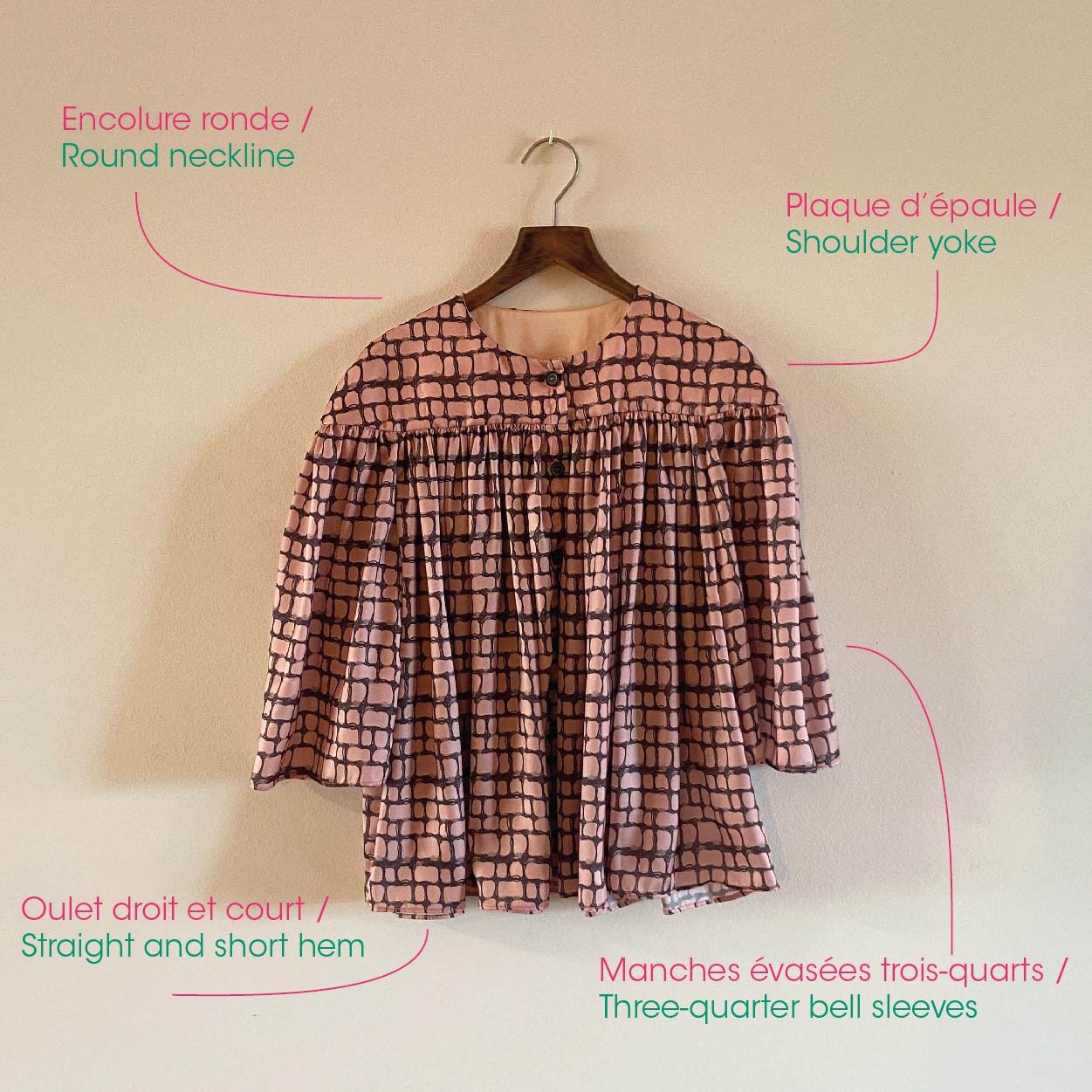 PDF Sewing Pattern and Tutorial of the Civetta BLOUSE for - Etsy Canada