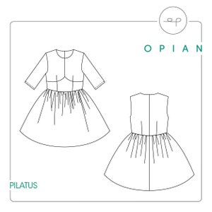 PDF sewing pattern and tutorial of the Andolla bridal DRESS for Women