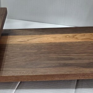 Wooden Cookbook Stand – Walnut & Cherry Recipe Book Holder – Folding Kitchen Tablet Stand – Modern Counter Decor – Gift for Home Chef image 12