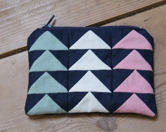 Small &#39;Flying Geese&#39; Patchwork Purse