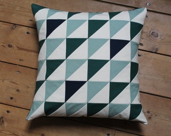 Half Triangle Patchwork Cushion