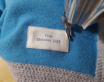 Personalised Label To Add To Blanket, Scarf Or Cushion Orders