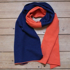 Soft Lambswool Half And Half Scarf