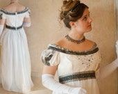 CUSTOM Elegant Princess Bridal Ball Regency Gown with handbeading