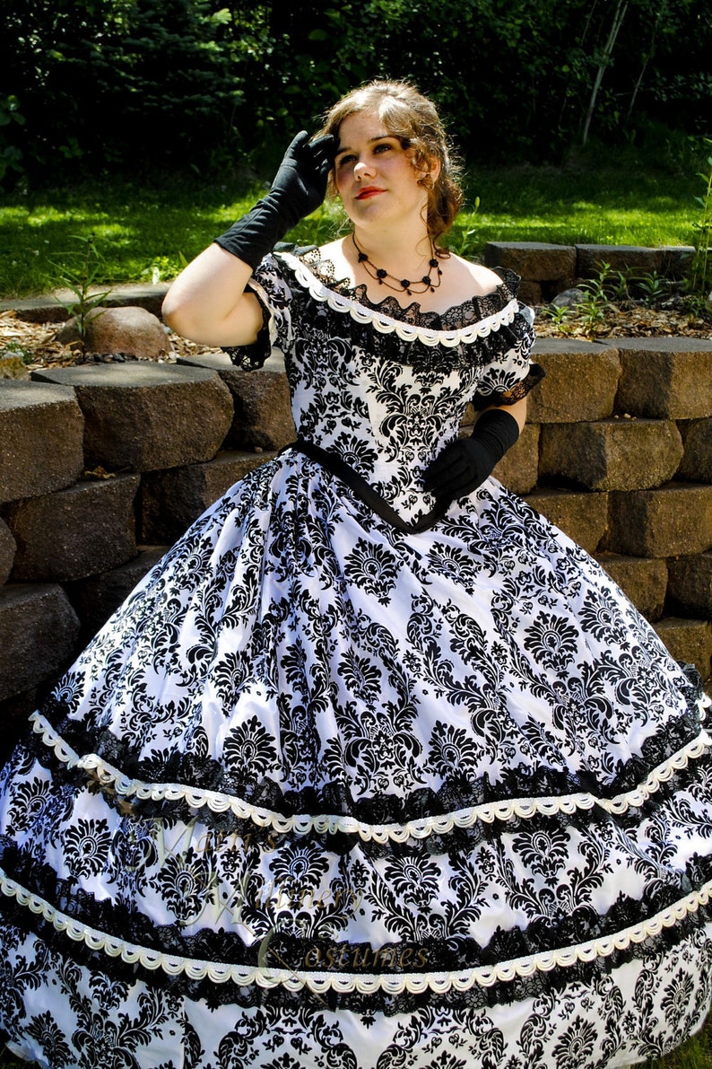 civil war ball gown